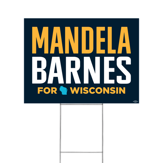 Mandela Barnes for Wisconsin Yard Sign